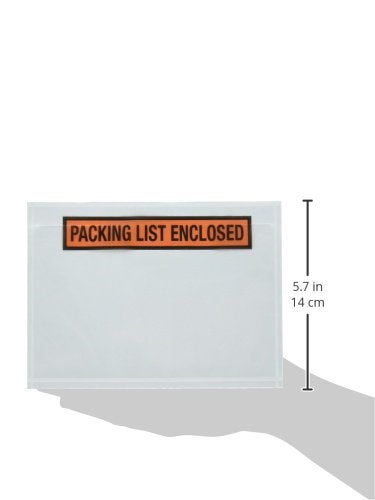 Sales4Less Packing List Envelopes 7.5"" X 5.5"" Pouches Invoice Enclosed Adhesive Bags Pack of 100 - Image 2